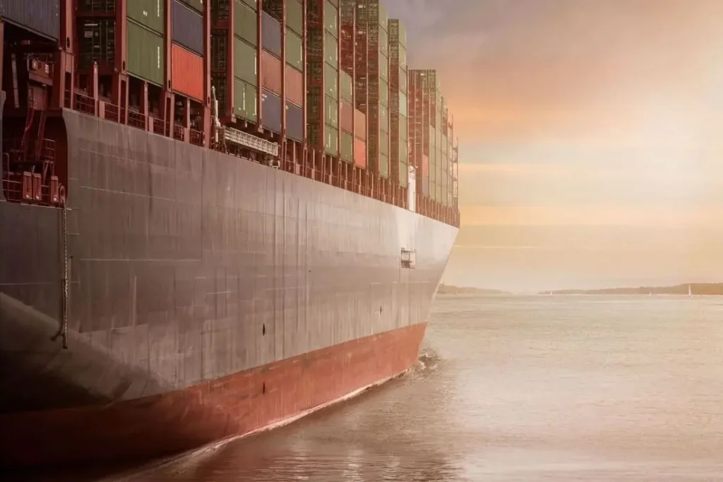 Image d'un bateau porte conteneur pour le projet d'intégration de SAP